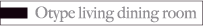 Utype Living dining room Maisonette type