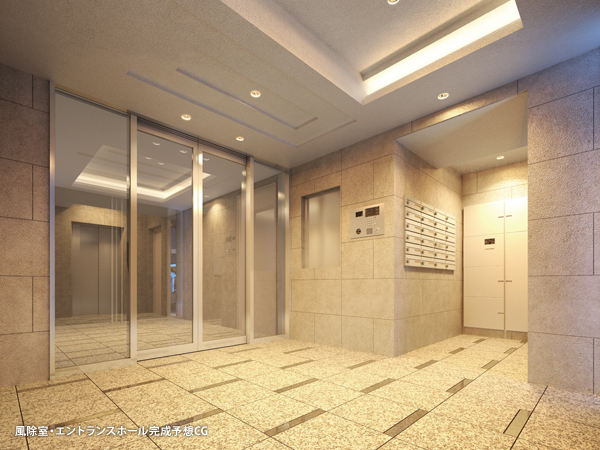 風除室・エントランスホール完成予想CG